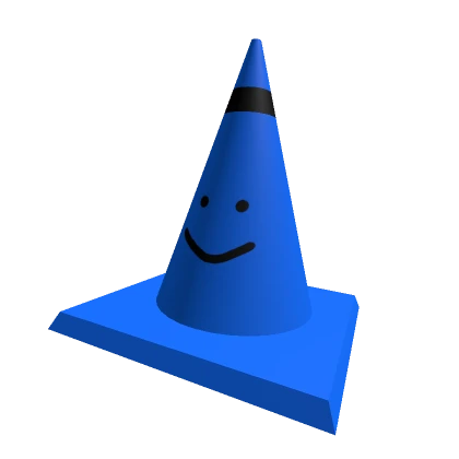 Blue Noob Traffic Cone