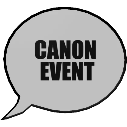 Canon Event Speech Bubble