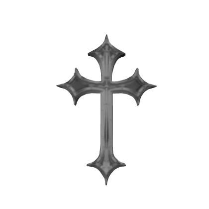 White Cross Face Sticker