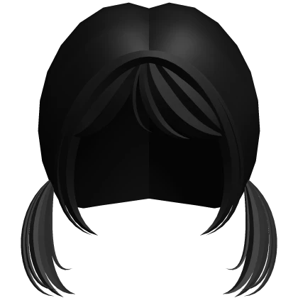 ♡ Wispy Doll School Girl Pigtails (Black)
