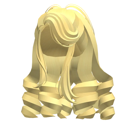 Glamorous 2000s Royal Curls in Light Yellow