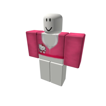 baddie pink y2k hello kitty zip up