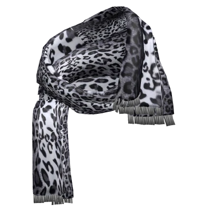 Headscarf keffiyeh (Snow Leopard)
