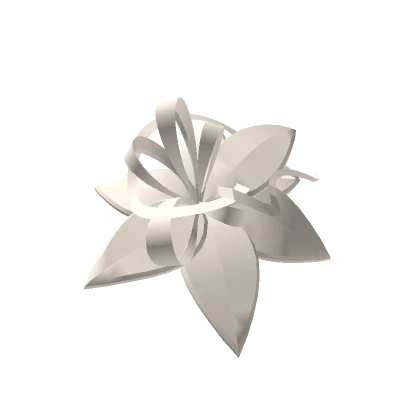 White Floral Fascinator