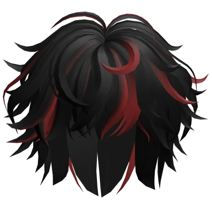 Black & Red Messy Hair