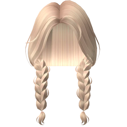 Braids with Side Part in Blonde