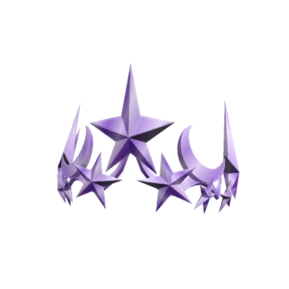 Shiny Purple Star Crown