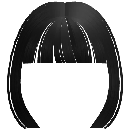 ♡ Black Simple Bangs
