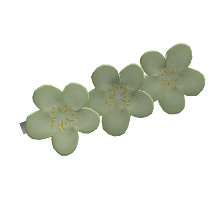 Green Cherry Blossom Hair Pin