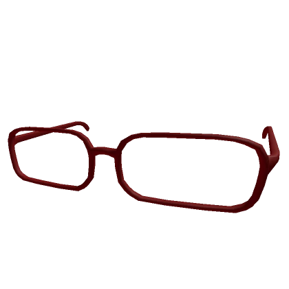 Dark Red Frame Glasses