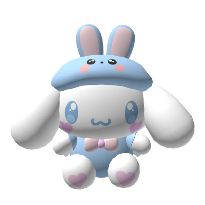 Cute Baby Cinnamoroll Backpack with Rabbit 🤍 Hat