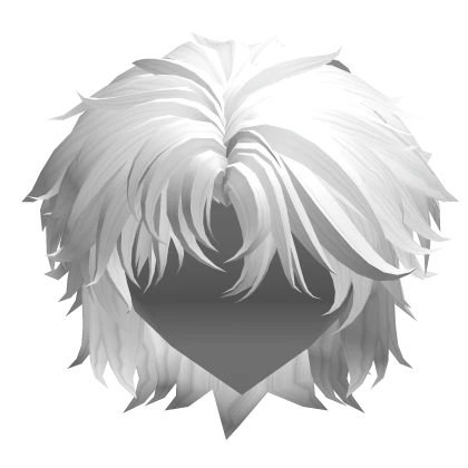 White Messy Wolfcut