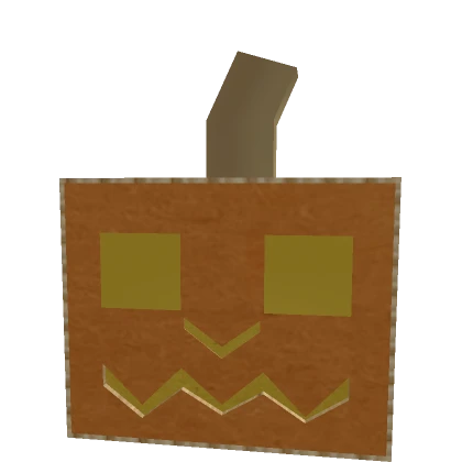 Evil cardboard pumpkin