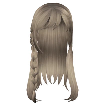 Preppy Ash Blonde Soft Wavy Hair w Braids