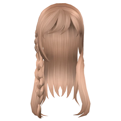 Preppy Blonde Soft Wavy Hair w Braids