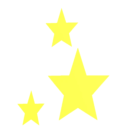 Cute Star Face Sticker - Yellow