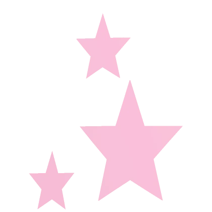 Cute Star Face Sticker - Pink