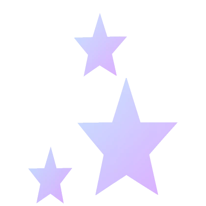 Cute Star Face Sticker - Pink Fade