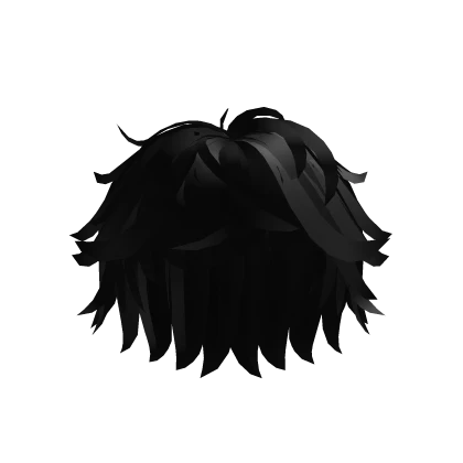 Cool Black Fluffy Hair For Boys