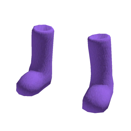 Y2K Fuzzy Purple Boots