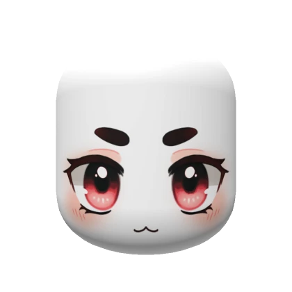 Chibi Neko Anime Face / pink eyes