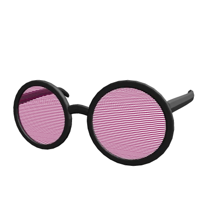 Hot Pink Transparent Glasses