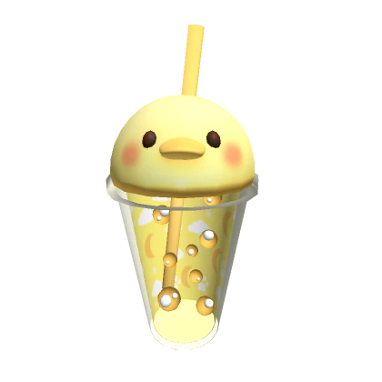 Giant Yellow Duck Boba Cup