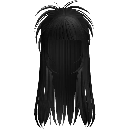 2000's Spikey Diva Hair in Black V1