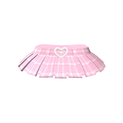 💗Preppy pink plaid skirt