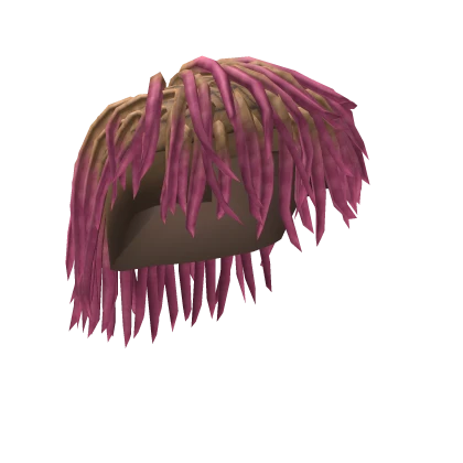 pink ombre mullet dreads