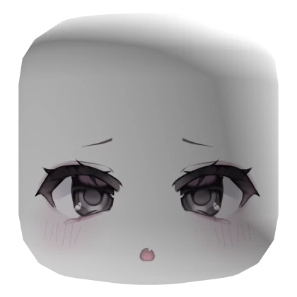 ♡ ┊ shocked anime kawaii chibi face mask 