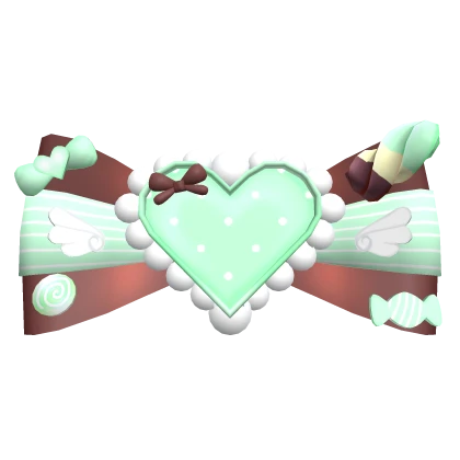 Decora Mint Chocolate Ice Cream Bow