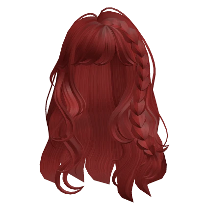 Braided Messy Waves(Red)