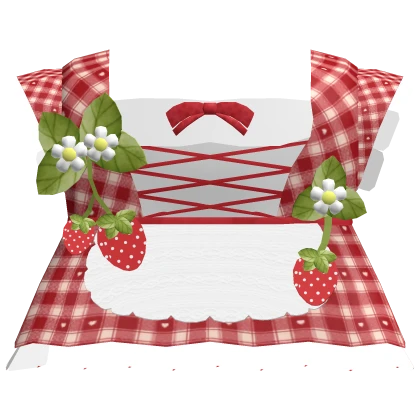 igari mori kei red cottage dress cute strawberry