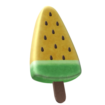 Yellow Watermelon Slice Popsicle