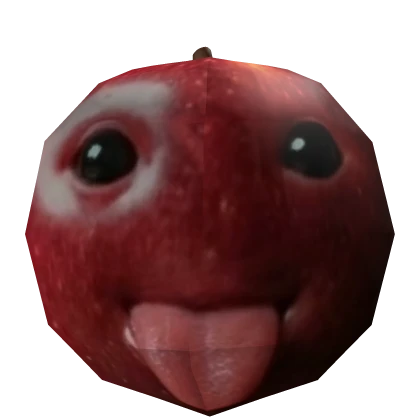 Silly Freaky Cute Niche Apple AI Fruit Head Mask