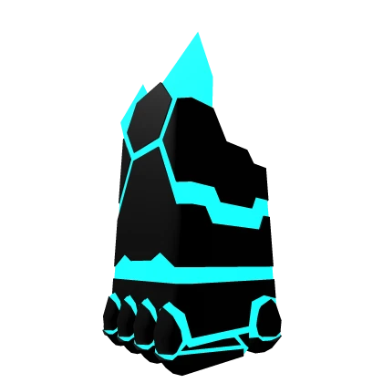 black/cyan gauntlet (R6) (R)