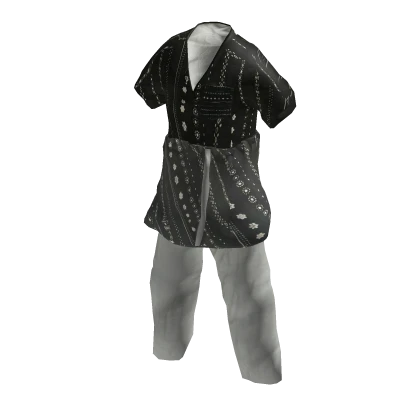 Saudi Sheikh Black Kandura Thawb Arab Grey