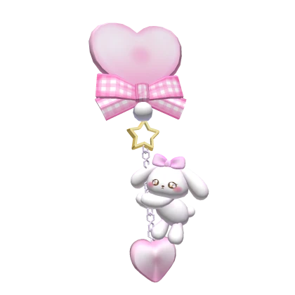 Kawaii Pink Bunny Hairclip 