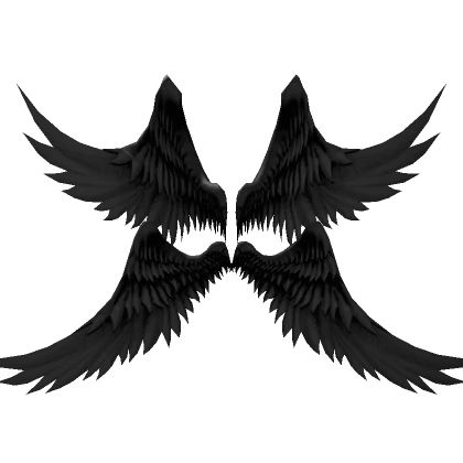 Huge Black Fallen Angel Wings👼