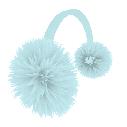 Light Blue Fluffy Earmuffs