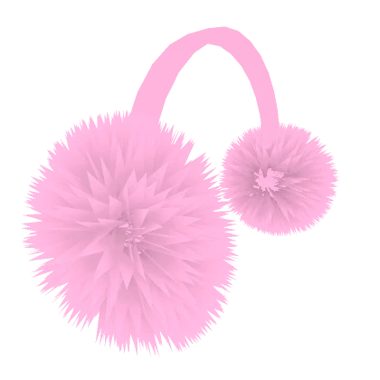 Pink Fluffy Earmuffs