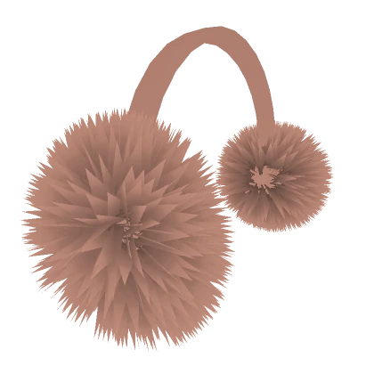 Brown Fluffy Earmuffs