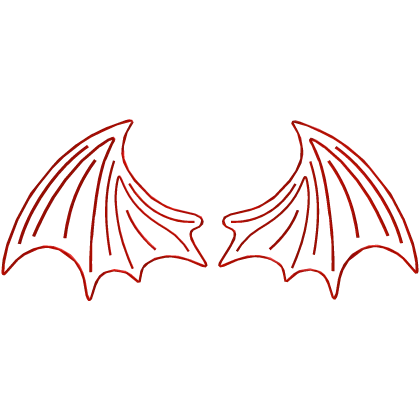 CODE: OLYRED1000 | Red Neon Wings 