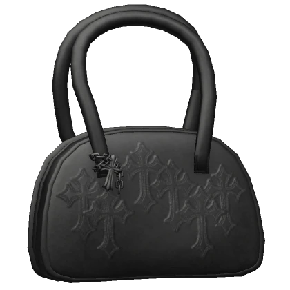 Black Chrome Cross Purse