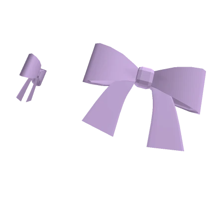 ♡﹒cute purple double bows