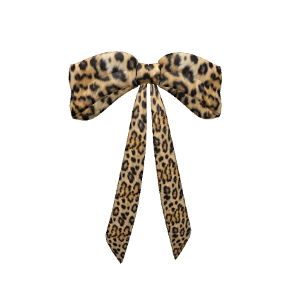 Cheetah French Hair Bow