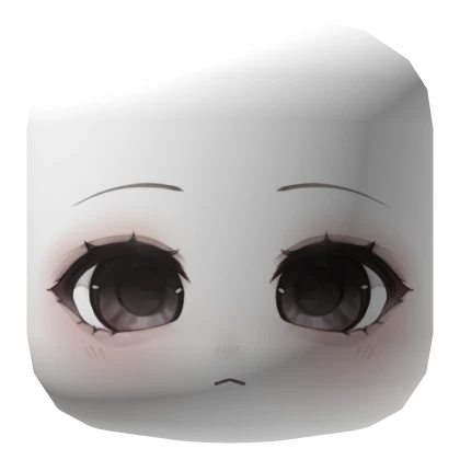 big dark puppy eyes sad cutie chibi face
