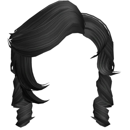 Curly Flow Kash Bangs in Black