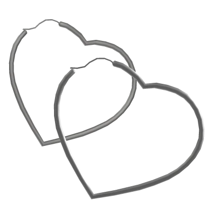 Sue's Popular Heart Earring Hoops in Silver